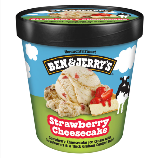 BEN & JERRY´S STRAWBERRY CHEESE CAKE