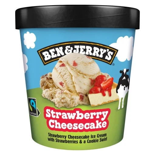 BEN & JERRY´S STRAWBERRY CHEESE CAKE 465ML